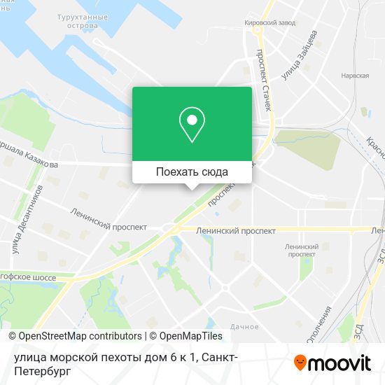 Карта улица морской пехоты дом 6 к 1