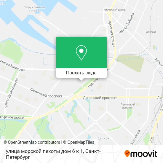 Карта улица морской пехоты дом 6 к 1