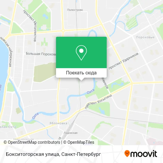 Карта Бокситогорская улица
