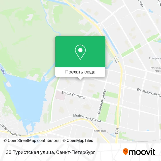 Карта 30 Туристская улица