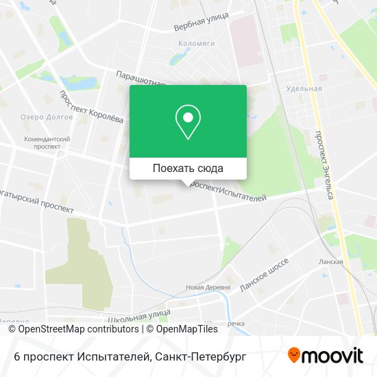 Карта 6 проспект Испытателей