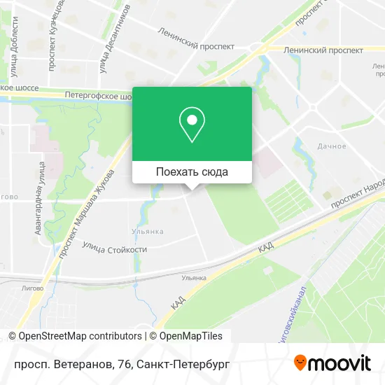 Карта просп. Ветеранов, 76