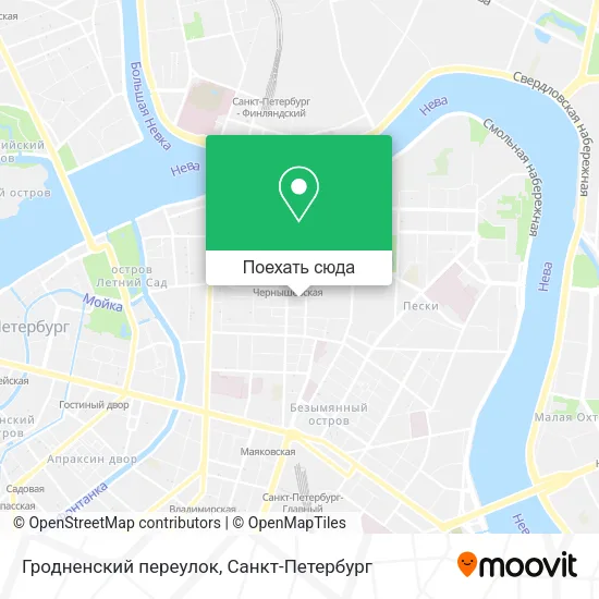 Карта Гродненский переулок