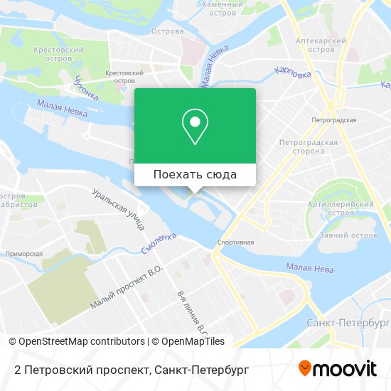 Карта 2 Петровский проспект