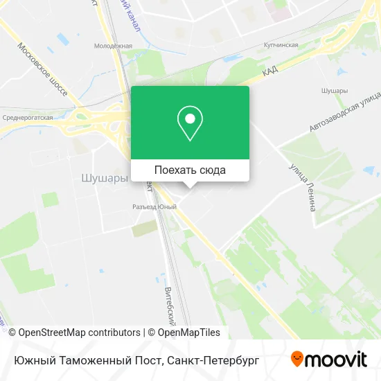 Карта Южный Таможенный Пост