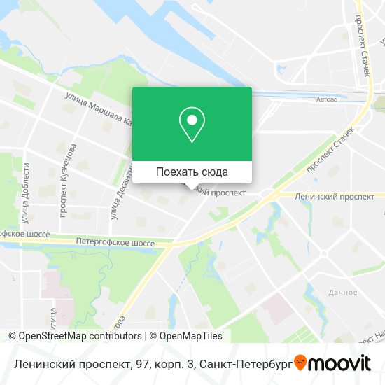 Карта Ленинский проспект, 97, корп. 3