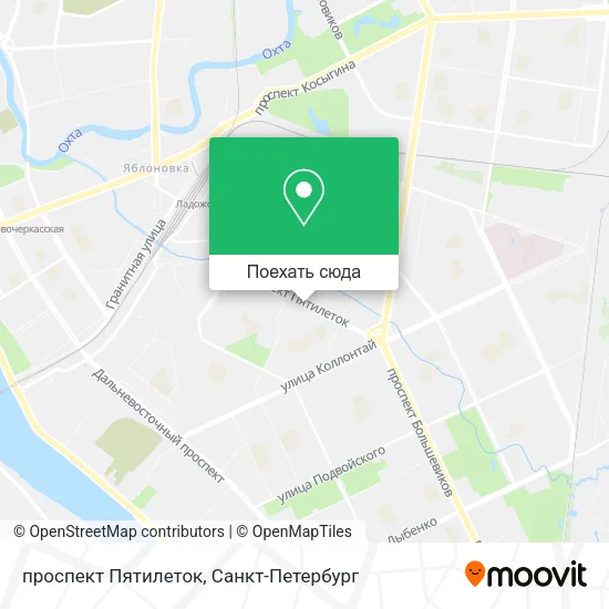Карта проспект Пятилеток