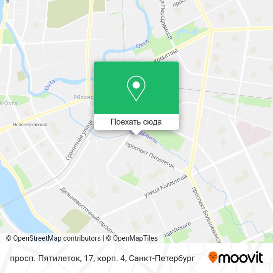 Карта просп. Пятилеток, 17, корп. 4