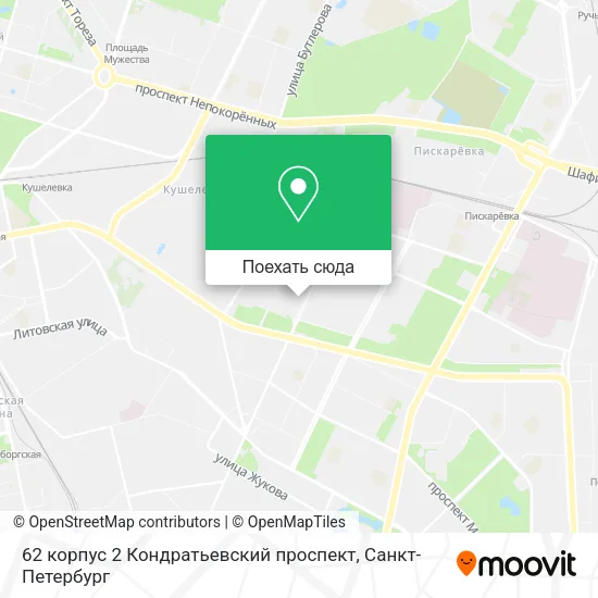 Карта 62 корпус 2 Кондратьевский проспект