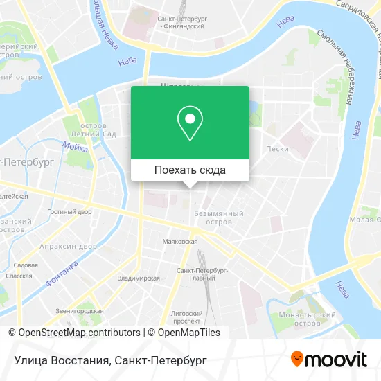 Карта Улица Восстания