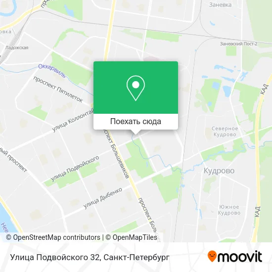 Карта Улица Подвойского 32