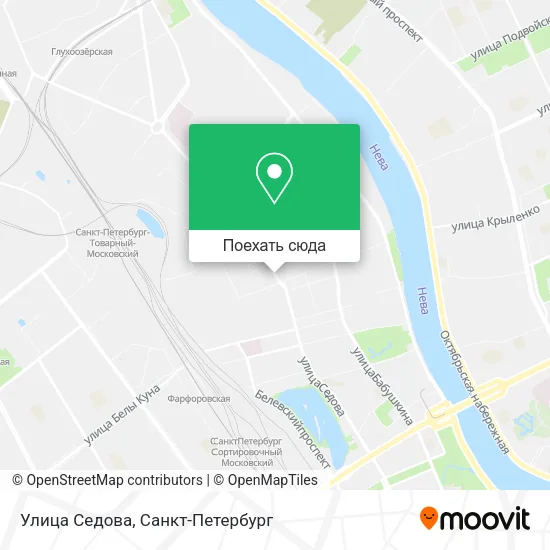 Карта Улица Седова