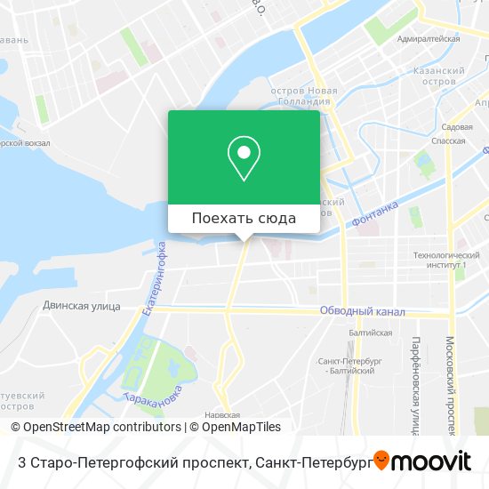 Карта 3 Старо-Петергофский проспект