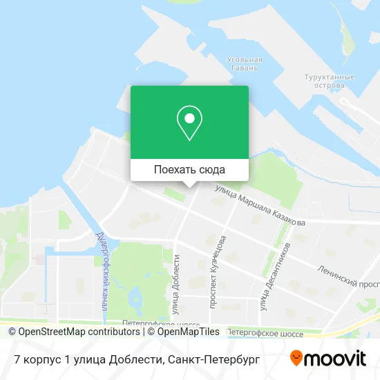 Карта 7 корпус 1 улица Доблести