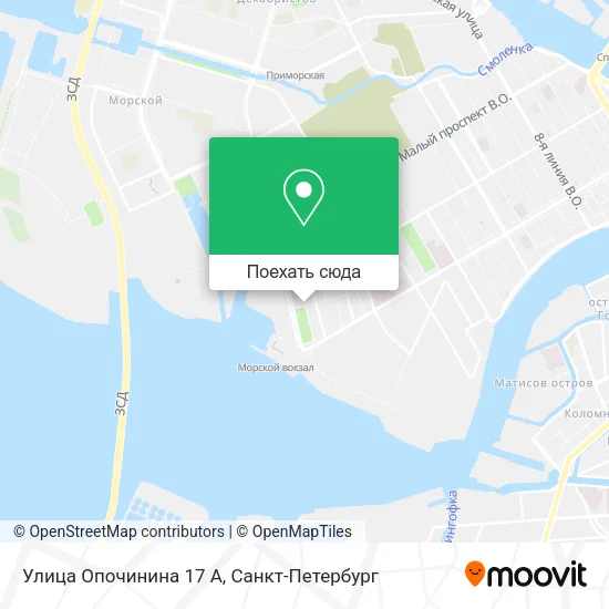 Карта Улица Опочинина 17 А