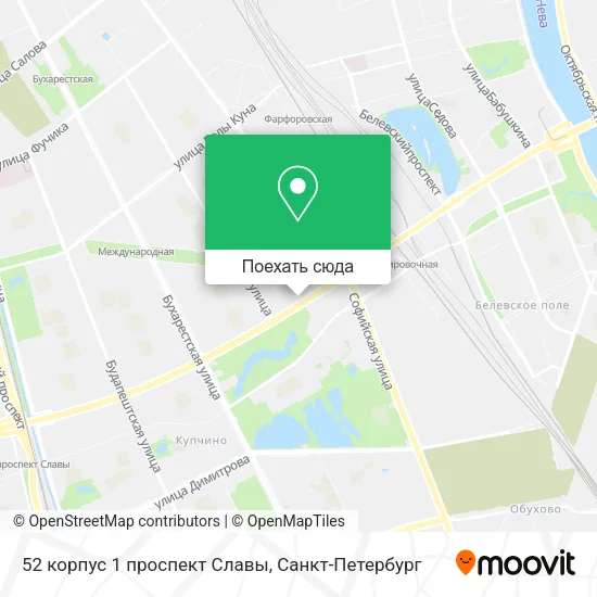Карта 52 корпус 1 проспект Славы