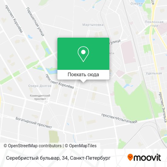 Карта Серебристый бульвар, 34