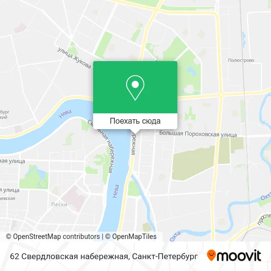 Карта 62 Свердловская набережная