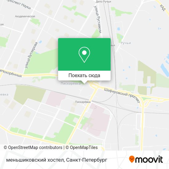 Карта меньшиковский хостел