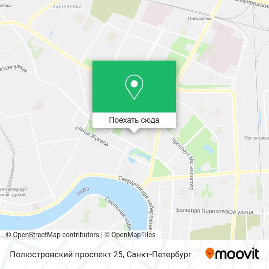 Карта Полюстровский проспект 25