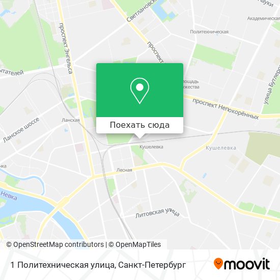 Карта 1 Политехническая улица