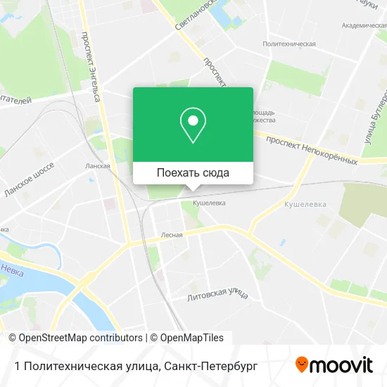 Карта 1 Политехническая улица