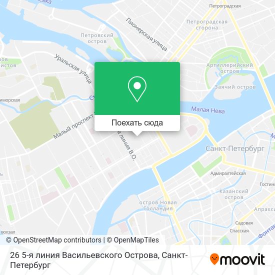 Карта 26 5-я линия Васильевского Острова