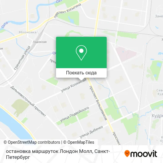 Карта остановка маршруток Лондон Молл