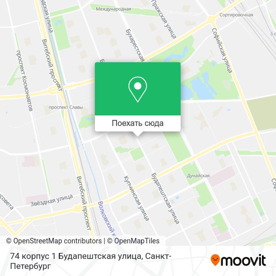 Карта 74 корпус 1 Будапештская улица