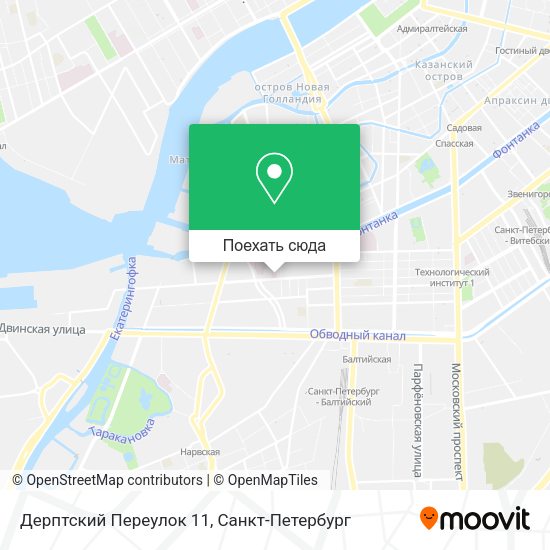 Карта Дерптский Переулок 11