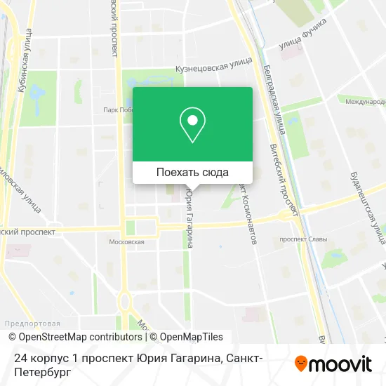 Карта 24 корпус 1 проспект Юрия Гагарина