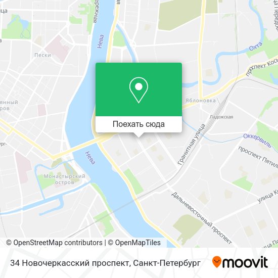 Карта 34 Новочеркасский проспект
