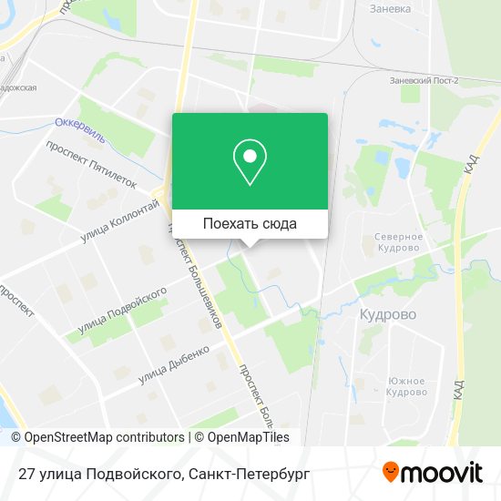 Карта 27 улица Подвойского