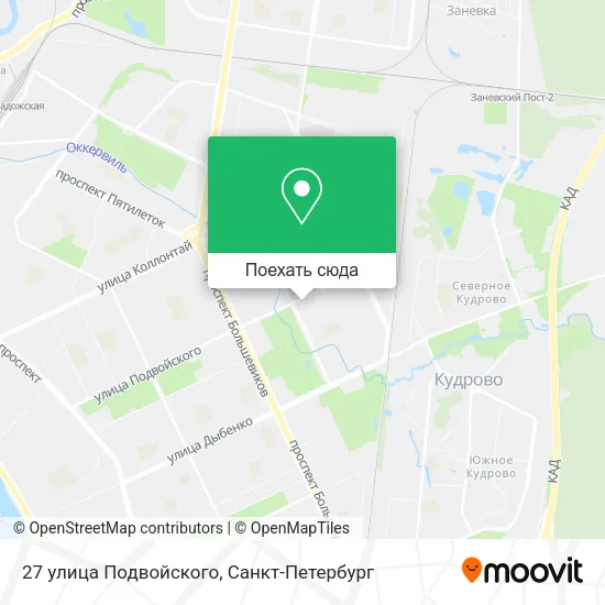Карта 27 улица Подвойского