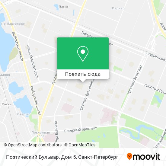 Карта Поэтический Бульвар, Дом 5