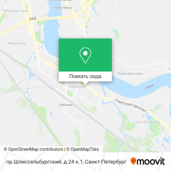 Карта пр.Шлиссельбургский, д.24 к.1