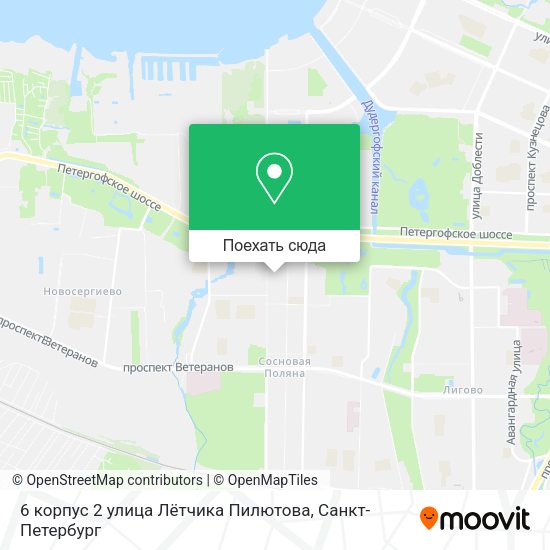 Карта 6 корпус 2 улица Лётчика Пилютова
