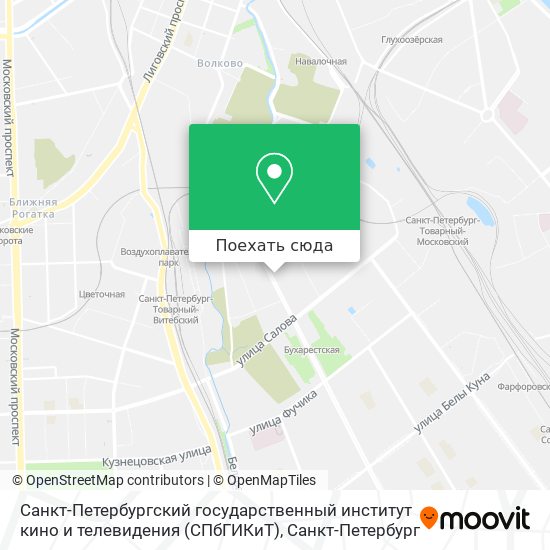 Карта Санкт-Петербургский государственный институт кино и телевидения (СПбГИКиТ)
