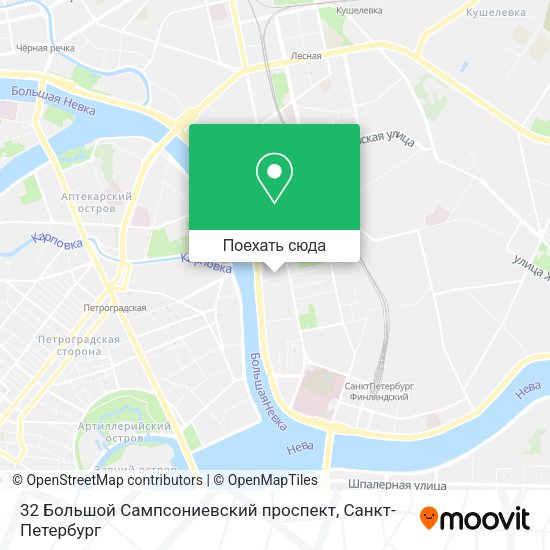 Карта 32 Большой Сампсониевский проспект