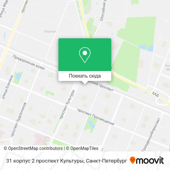 Карта 31 корпус 2 проспект Культуры
