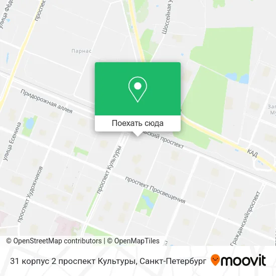 Карта 31 корпус 2 проспект Культуры