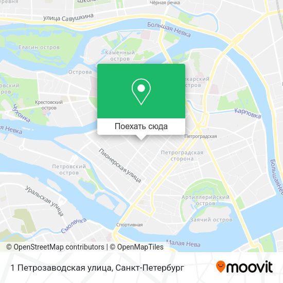 Карта 1 Петрозаводская улица
