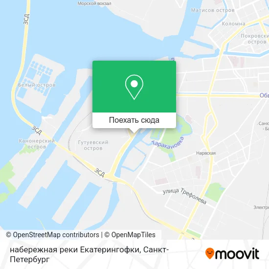 Карта набережная реки Екатерингофки