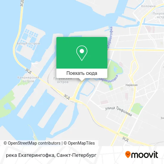 Карта река Екатерингофка