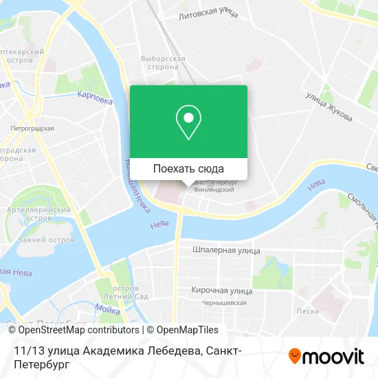 Карта 11/13 улица Академика Лебедева