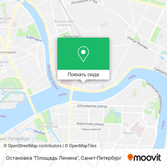 Карта Остановка "Площадь Ленина"