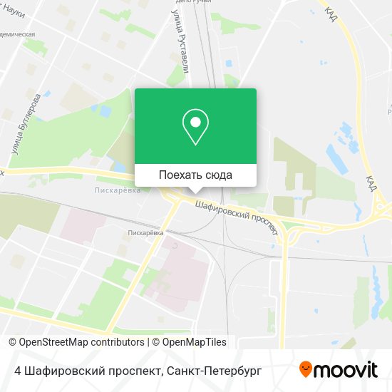 Карта 4 Шафировский проспект