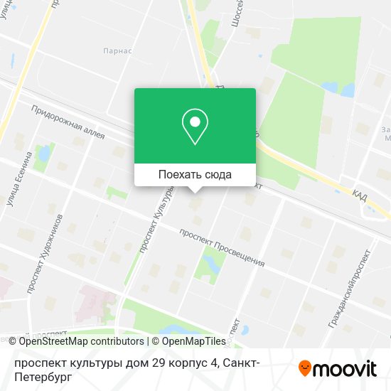 Карта проспект культуры дом 29 корпус 4
