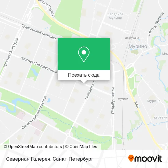 Карта Северная Галерея