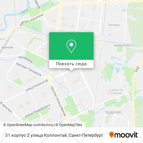 Карта 31 корпус 2 улица Коллонтай